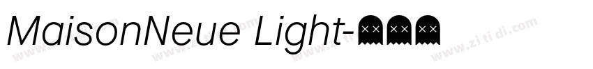 MaisonNeue Light字体转换